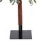 8ft. Pre-Lit Flocked Grand Alpine Artificial Christmas Tree, Clear LED Lights